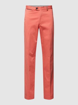 Hiltl Hiltl Slim Fit Hose mit B&uuml;gelfalten Modell PEAKER in Rot, Gr&ouml;&szlig;e 50
