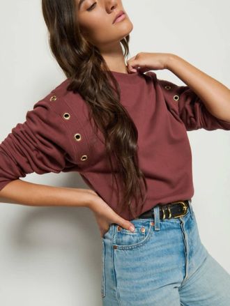 Nation Ltd Arlem Sweatshirt In Brunette