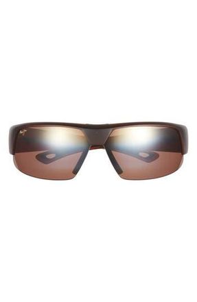 Maui Jim 68mm Core Rectangular Polarized Sunglasses in Rootbeer Rootbeer Bronze at Nordstrom Rack