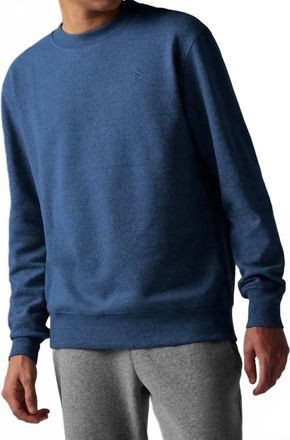 Rabbit Go-To Long Sleeve Crewneck Pull Over Sweater In Dress Blues