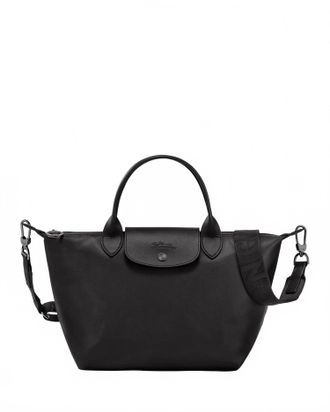 Longchamp Lp Xtra Leather Crossbody Tote Bag In Black