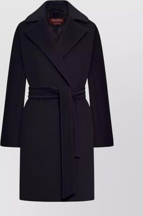 Max Mara long tailored coat and waist belt