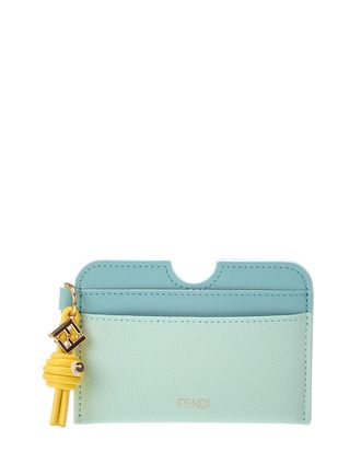 Fendi Fendi Ff Diamond Leather Card Case