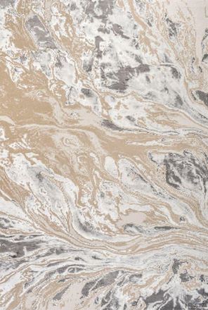 Jonathan Y Designs Swirl Marbled Abstract Area Rug in Beige/ivory at Nordstrom, Size 2Ft 0In X 8Ft 0In