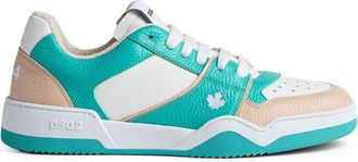 Dsquared2 low-top leather sneakers - women - Calf Leather/Cotton/Rubber/Polyester - 39 - White