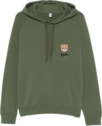 Moschino Teddy Bear-print hoodie - Green
