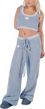 Boys Lie Bodhi Cozy Wide Leg Pants In Blue
