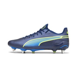Puma Mens KING ULTIMATE MxSG Football Boots - Blue Felt - Size UK 6.5