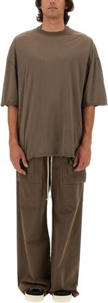 Rick Owens Brown Crew Neck T-Shirt