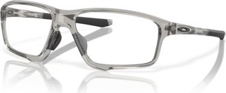 Oakley Crosslink Zero OX8080 808004 58MM Polished Grey Shadow Square Eyeglasses for Men + BUNDLE With Designer iWear Complimentary Eyewear Kit