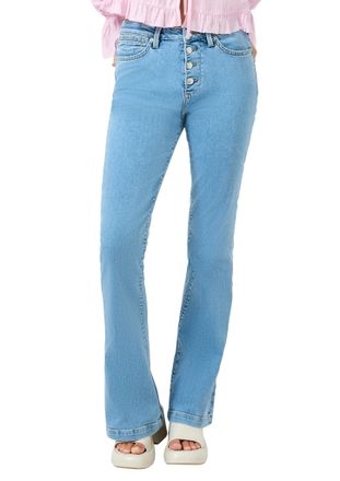QS by s.Oliver 5-Pocket-Jeans QS Style Reena, Damen, Gr. 34, L&auml;nge 30, mid blau, Denim/Jeans, Obermaterial: 84% Baumwolle, 14% Polyester, 2% sonstige Fasern, unifarb