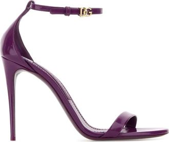 Dolce & Gabbana Purple Leather Keira Heels