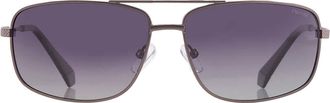 Polaroid Polarized Grey Shaded Rectangular Unisex Sunglasses PLD 2101/S 0R80/WJ 63