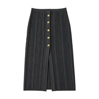 Twinset Rokken, Dames, Grijs, S, Midi Rok