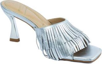 Kenneth Cole Darby Slide Sandal in Silver Leather at Nordstrom, Size 9.5
