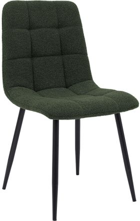 Clp Silla De Comedor Antibes Tejido De Peluche Verde