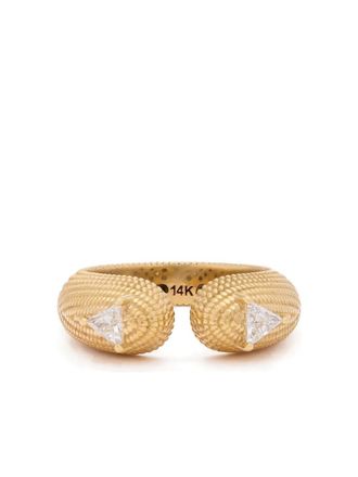 Yrusha Anello Écaille in oro giallo 14kt