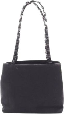 Ferragamo Pre-owned Nylon Schoudertas - Dames - Vintage Handtas - Zwart - ONE Size - Nylon - Vintage