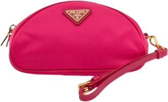 Prada Pre-owned Pochette in Nylon - - Pre-owned - Donna - Rosa - ONE SIZE