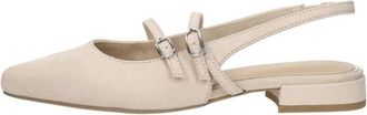 Marco Tozzi Slingback Pumps - Dames - Ballerinas - Beige - 39 EU - Leer - Schoenen