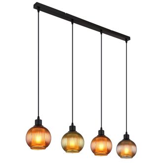 Globo Lighting L&aacute;mpara Colgante - Zumba - Multicolor - Vidrio - Gran
