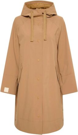Part Two Ermine Jas met Verstelbare Capuchon - Dames - Parka Jassen - Bruin - L/Xl - Jassen