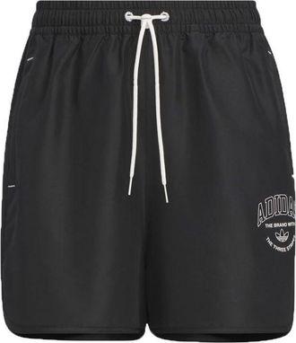 adidas (WMNS) adidas Originals Logo Twist Light Woven Shorts Asia Sizing Black White IW6292