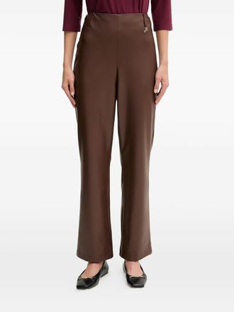 Joseph Ribkoff Pantaloni con placca logo - Marrone