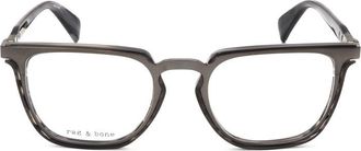 Rag & Bone Mens Grey Rectangular Eyeglass Frames RNB7039-1