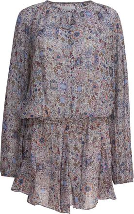 Isabel Marant Beige Jurk voor Vrouwen Aw 25 - Dames - Korte kleedjes - Veelkleurig - XS - Kleedjes