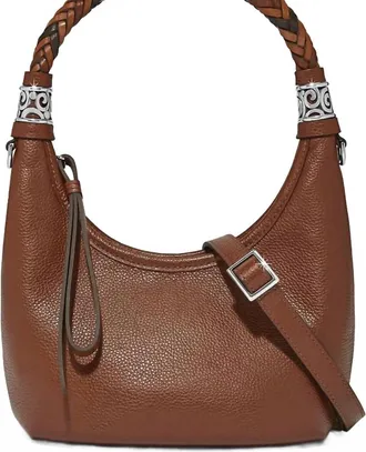 Brighton Shelby Small Hobo Bag In Bourbon
