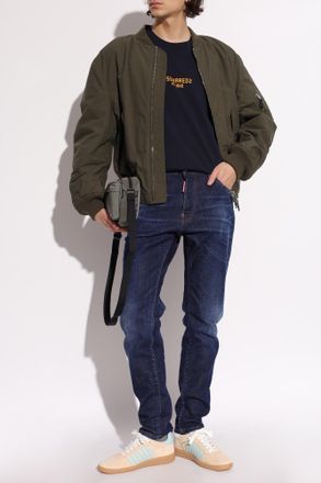 Dsquared2 T-shirt With Logo, Mens, Navy Blue