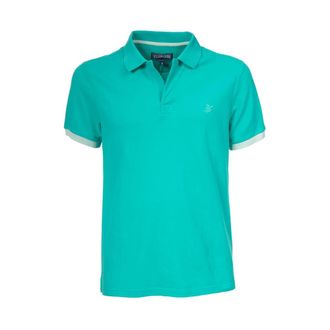 Vilebrequin Polo Shirts, male, Green, S, Turtle Embroidered Cotton Polo Shirt