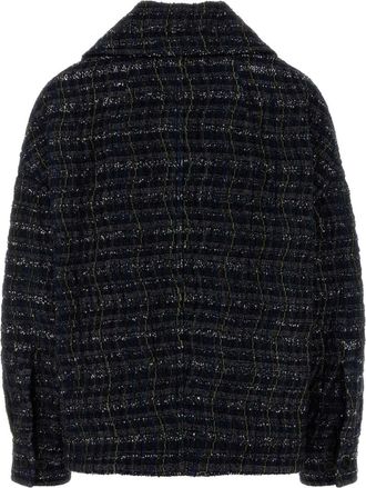 Missoni Womens Over Jacket Navy Viscose Nylon Metal