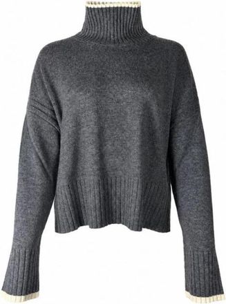 Pinko Falkland Sweater - Dames - Coltruien - Grijs - XS - Wol - Truien & Vesten