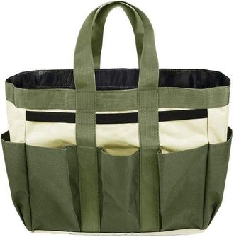 OEM Bolsa De Jard&iacute;n/bolsa Para Herramientas Con 9 Compartimentos, Bolsa De Jard&iacute;n, Bolsa Oxford, C&eacute;sped Y Patio, Verde Oscuro