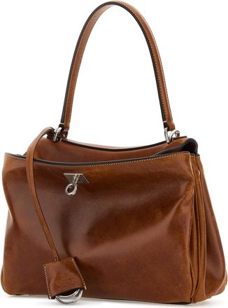 Balenciaga Womens Rodeo Top Handle Bag Brown Calf