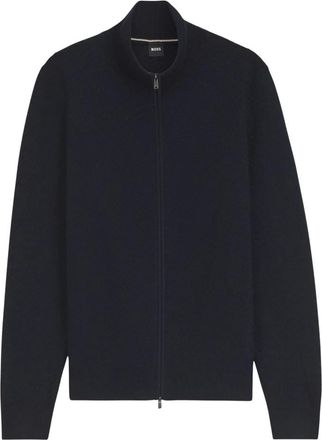 HUGO BOSS H-Loretti Katoenen Vest - Heren - Vesten - Blauw - M - Katoen - Truien & Vesten