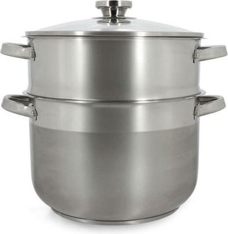 Menastyl Cuisson Couscoussier - Menastyl - 4615450 - En Acier Inoxydable - 10 Litres - Tous Feux Dont Induction