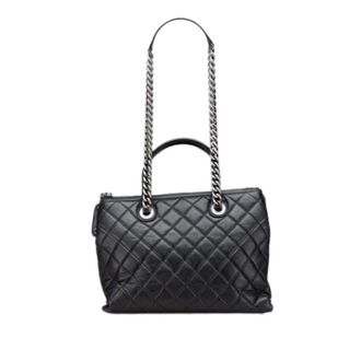 Chanel Pre-owned Vintage Schoudertas - Dames - Pre-owned - Zwart - Maat: ONE Size Leer