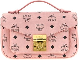 MCM Tracy Crossbody - Dames - Handtassen - Roze - ONE Size - Katoen - Tassen