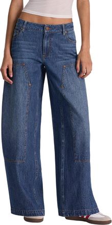 Alice & Olivia Alice + Olivia Andie Low-Rise Carpenter Barrel Jean