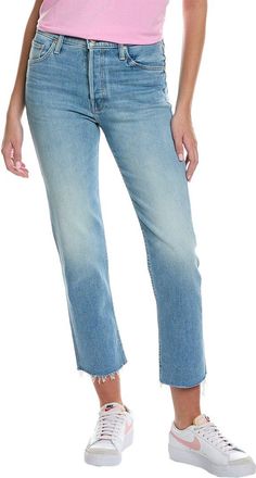 Mother Denim The Tomcat Kitty Corner Ankle Fray Jean