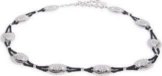 BCBGeneration Leather Strand Western Concho Belt in Black Silver at Nordstrom Rack, Size Large/x-Large