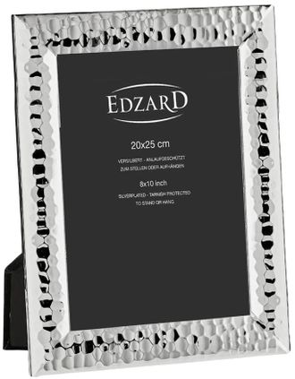 Edzard Hochwertiger Fotorahmen Gubbio Fotoformat 20 x 25 cm, edel versilbert & anlaufgesch&uuml;tzt
