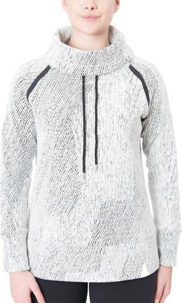 Kirkland Signature Womens Jacquard Pullover Sweatshirt In White