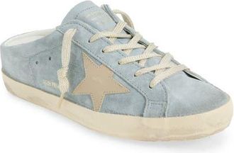 Golden Goose Super-Star Sabot Mule Sneaker in Light Blue/Beige at Nordstrom, Size 11Us