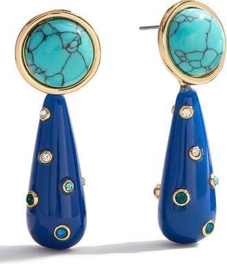 BaubleBar Mia Cubic Zirconia Turquoise Drop Earrings in Blue at Nordstrom