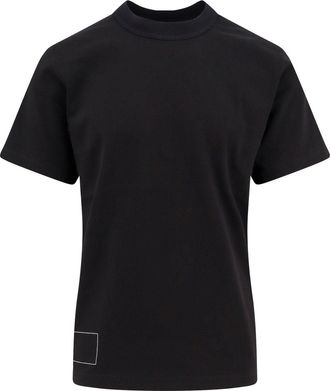 sacai Cotton T-Shirt With Logo On The Back-Uomo