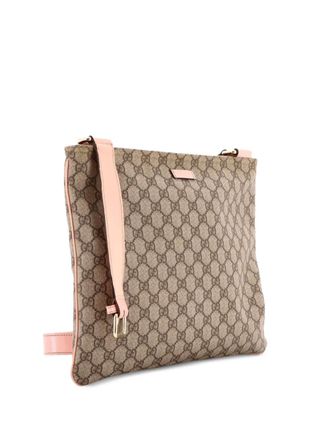 Gucci Borsa messenger media in tela GG con tracolla - Toni neutri